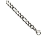 Stainless Steel Figaro Link 7 inch Bracelet