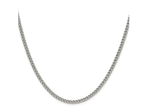 Stainless Steel 3mm Curb Link 20 inch Chain Necklace