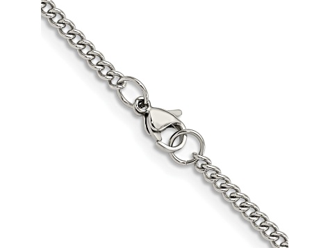 Stainless Steel 3mm Curb Link 20 inch Chain Necklace