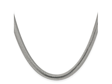 Stainless Steel 5mm Snake Link 20 inch Chain Necklace
