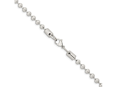 Stainless Steel 5mm Bead Link 20 inch Chain Necklace