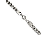 Stainless Steel 5.5mm Wheat Link 22 inch Chain Necklace