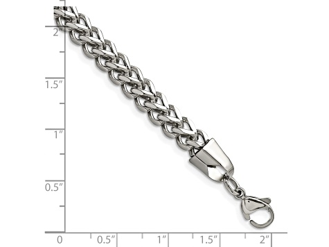 Stainless Steel Wheat Link 8.5 inch Bracelet