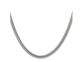 Stainless Steel 4mm Snake Link 20 inch Chain Necklace
