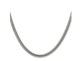 Stainless Steel 4mm Snake Link 24 inch Chain Necklace