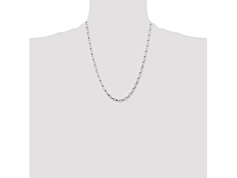 Stainless Steel 4.5mm Box Link 22 inch Chain Necklace