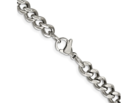 Stainless Steel 6.5mm Curb Link 22 inch Chain Necklace - SSW684 | JTV