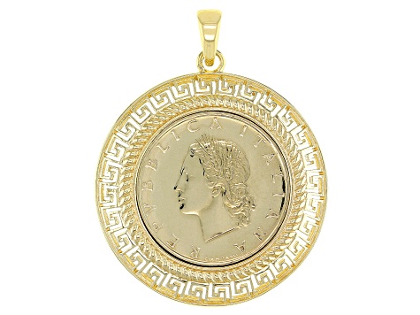 lire coin pendant