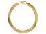 18K Yellow Gold Over Sterling Silver Bombe Herringbone Link Bracelet