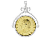 20 Lira Coin Sterling Silver Pendant