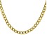 18K Yellow Gold Over Sterling Silver Curb Chain Necklace 24 Inch