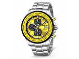Invicta Men's Aviator 50mm Yellow Dial Stainless Steel Bracelet Quartz Watch