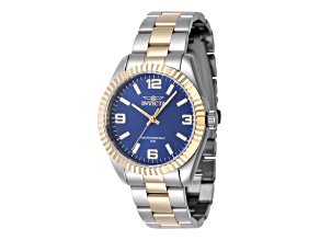 Invicta Specialty 36mm Blue Dial Two-tone Stainless Steel Quartz Watch