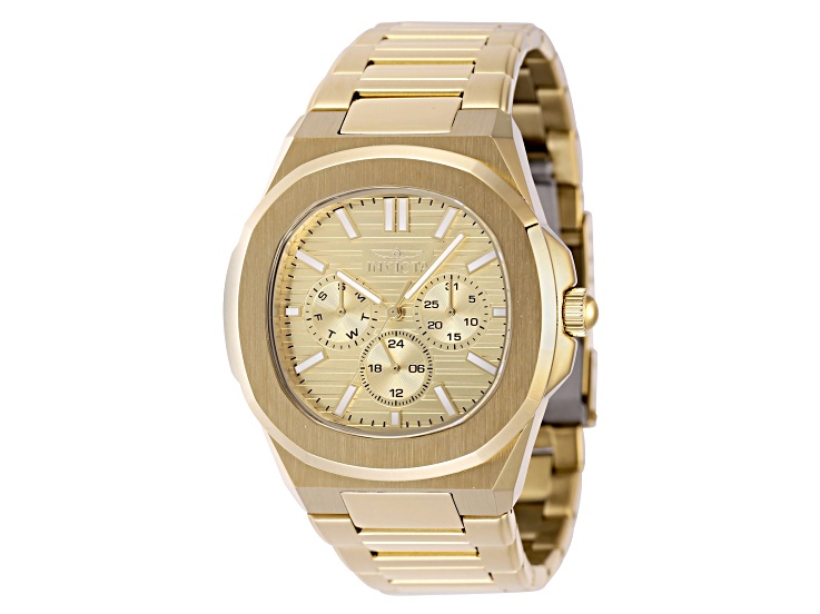 Invicta Speedway 41mm Yellow Dial Stainless Steel Band Quartz Watch