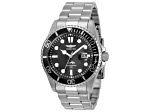 Invicta Pro Diver 43mm Black Dial Stainless Steel Band Quartz Watch