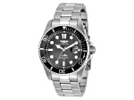 Invicta Pro Diver 43mm Charcoal Dial Stainless Steel Band Quartz Watch