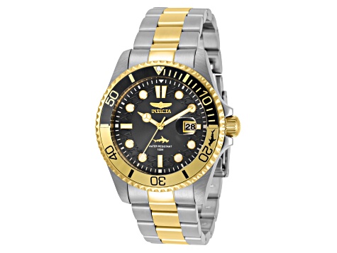 Invicta Pro Diver 43mm Black Dial Stainless Steel Band Quartz Watch
