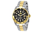 Invicta Pro Diver 43mm Black Dial Stainless Steel Band Quartz Watch