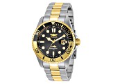 Invicta Pro Diver 43mm Black Dial Stainless Steel Band Quartz Watch