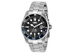 Invicta Pro Diver 43mm Black Dial Stainless Steel Band Quartz Watch