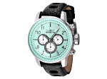 Invicta S1 Rally 48mm Gunmetal, Turquoise, White Dial Leather Band Quartz Watch