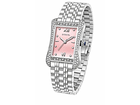 Invicta Women's Wildflower 26mm Pink Dial Stainless Steel Bracelet Quartz Watch