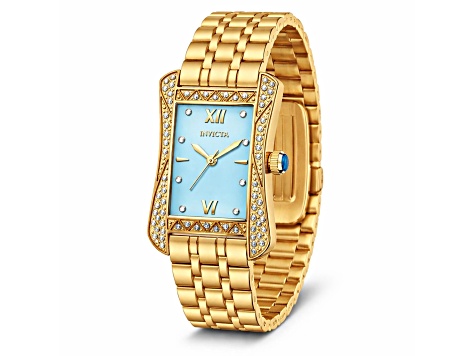 Invicta Women's Wildflower 26mm Blue Dial Stainless Steel Bracelet Quartz Watch