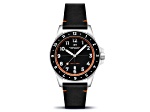 Dominatore Del Mare Bandiera Black Dial White Bezel Black Stainless Steel Band Japan Quartz Watch
