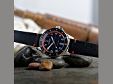 Dominatore Del Mare Bandiera Black Dial White Bezel Black Stainless Steel Band Japan Quartz Watch