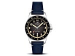 Dominatore Del Mare Bandiera Black Dial White Bezel Blue Stainless Steel Band Japan Quartz Watch