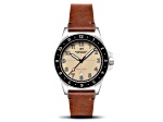 Dominatore Del Mare Bandiera Cream Dial White Bezel Tan Stainless Steel Band Japan Quartz Watch