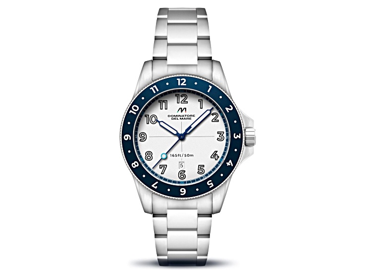 Dominatore Del Mare Bandiera White Dial White Bezel White Stainless Steel Band Japan Quartz Watch