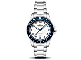 Dominatore Del Mare Bandiera White Dial White Bezel White Stainless Steel Band Japan Quartz Watch