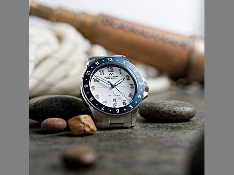Dominatore Del Mare Bandiera White Dial White Bezel White Stainless Steel Band Japan Quartz Watch
