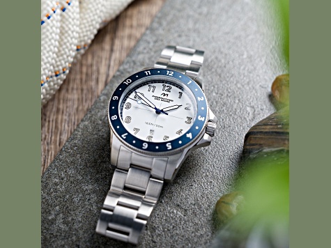 Dominatore Del Mare Bandiera White Dial White Bezel White Stainless Steel Band Japan Quartz Watch