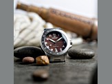 Dominatore Del Mare Bandiera Brown Dial White Bezel White Stainless Steel Band Japan Quartz Watch