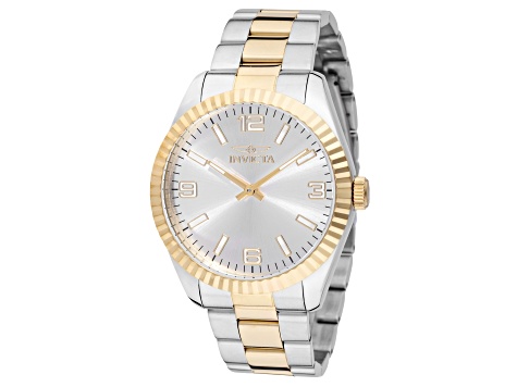 Invicta Men's Specialty 43mm Silver Dial Stainless Steel Bracelet Quartz Watch