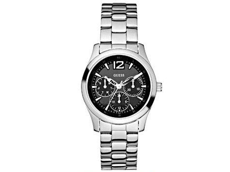 Guess Veranda 36mm Stainless Steel Bracelet Black Dial Multi-function Quartz Watch