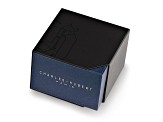 Ladies Charles Hubert Solid Stainless Steel Black Dial 20x25mm Watch