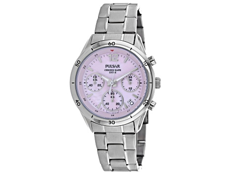 Pulsar Women's Classic Pink Dial Stainless Steel Watch