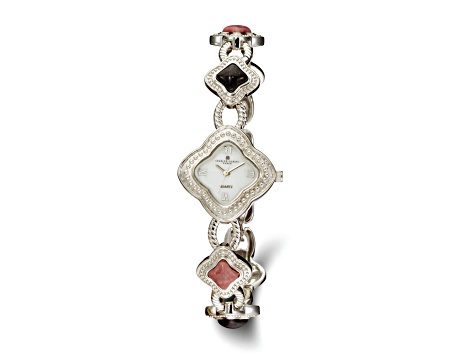 Ladies Charles Hubert Dumortierite and Rhodonite Bracelet Watch