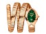 Just Cavalli Women's Snake Green Dial, Rose Stainless Steel Watch