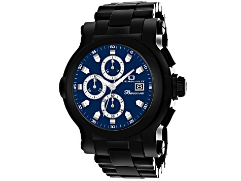 Oceanaut Men's Baccara XL Blue Dial, Black Stainless Steel Watch