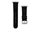 Gametime MLB Toronto Blue Jays Black Leather Apple Watch Band (38/40mm S/M). Watch not included.