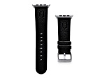 Gametime MLB Detroit Tigers Black Leather Apple Watch Band (38/40mm S/M). Watch not included.