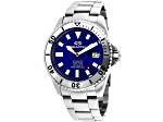 Seapro Men's Scuba 200  Blue Dial, White Bezel, Stainless Steel Watch