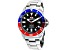 Seapro Men's Scuba 200  Black Dial, Red and Blue Bezel, Stainless Steel Watch