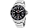 Seapro Men's Scuba 200 Black Dial and Bezel, Stainless Steel Watch