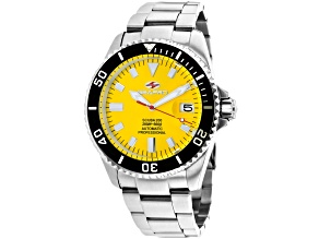 Seapro Men's Scuba 200 Yellow Dial and Bezel, Stainless Steel Watch