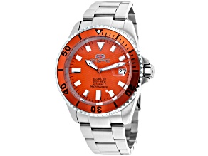 Seapro Men's Scuba 200 Orange Dial and Bezel, Stainless Steel Watch